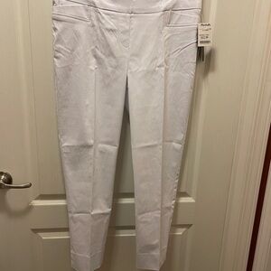 White Slim Fit Pants